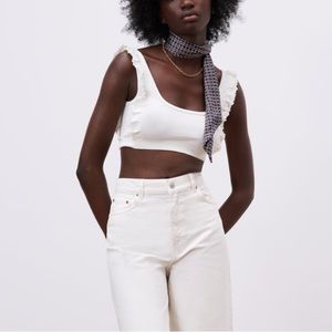 Zara seamless top in oyster